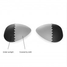 Walleva Polarized Transition/Photochromic Replacement Lenses For Ray-Ban Aviator RB3044 Small Metal 52mm